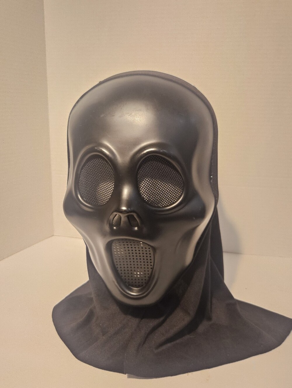 Fun World Scream Ghostface Mask Matte Black Goth Stealth Edition Shroud Easter U